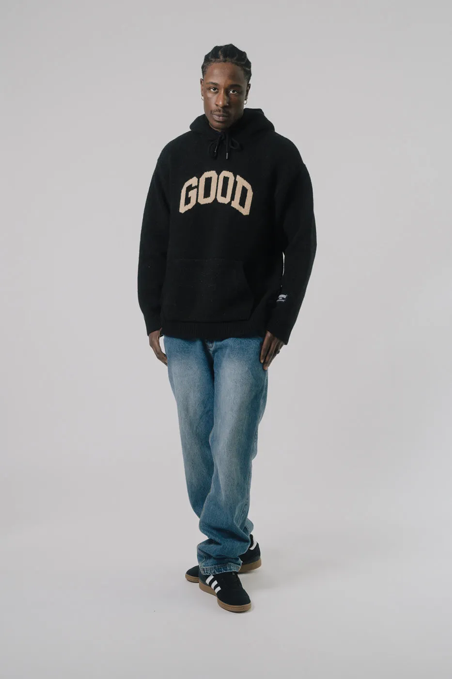 ALUMNI KNIT HOODY BLK