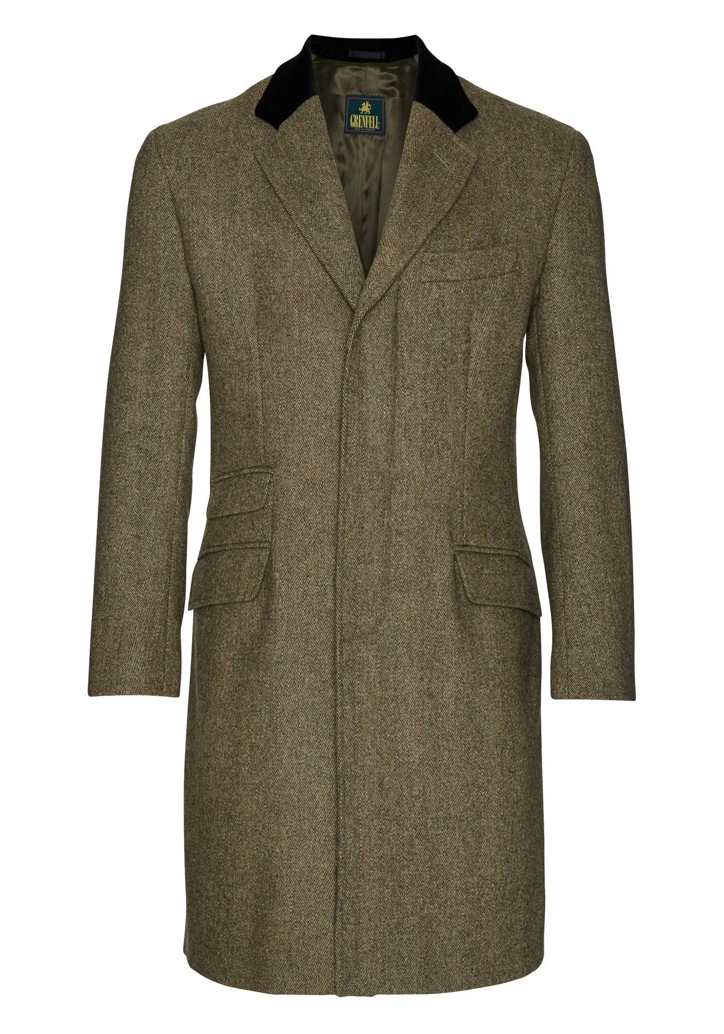 Ascot Herringbone Covert Coat