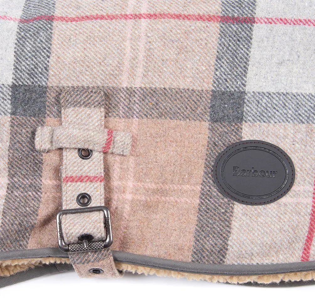 Barbour - Cappotto per cani Wool Touch Pink Tartan