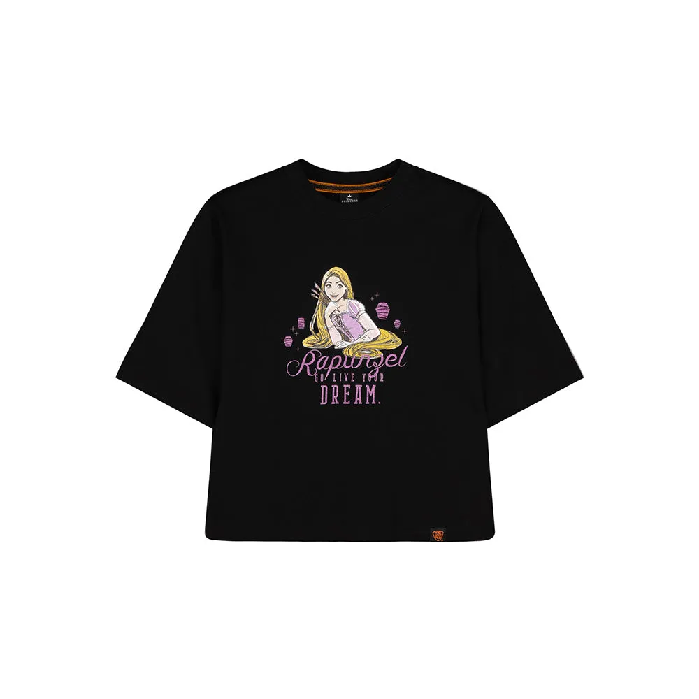 Beast Kingdom Disney Princess Series: Rapunzel Women Tee (Black)