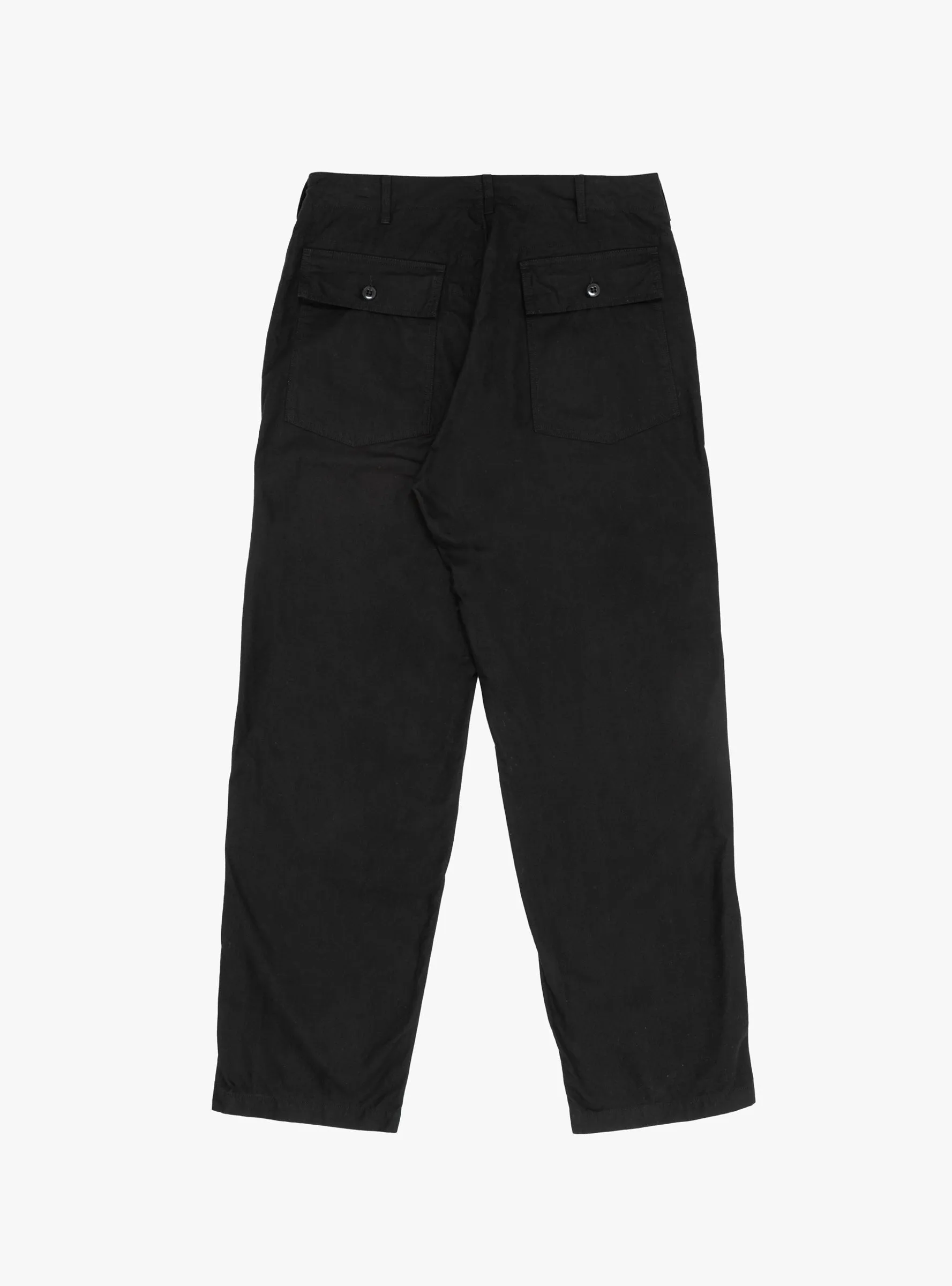 Brushed Herringbone Fatigue Pant Black