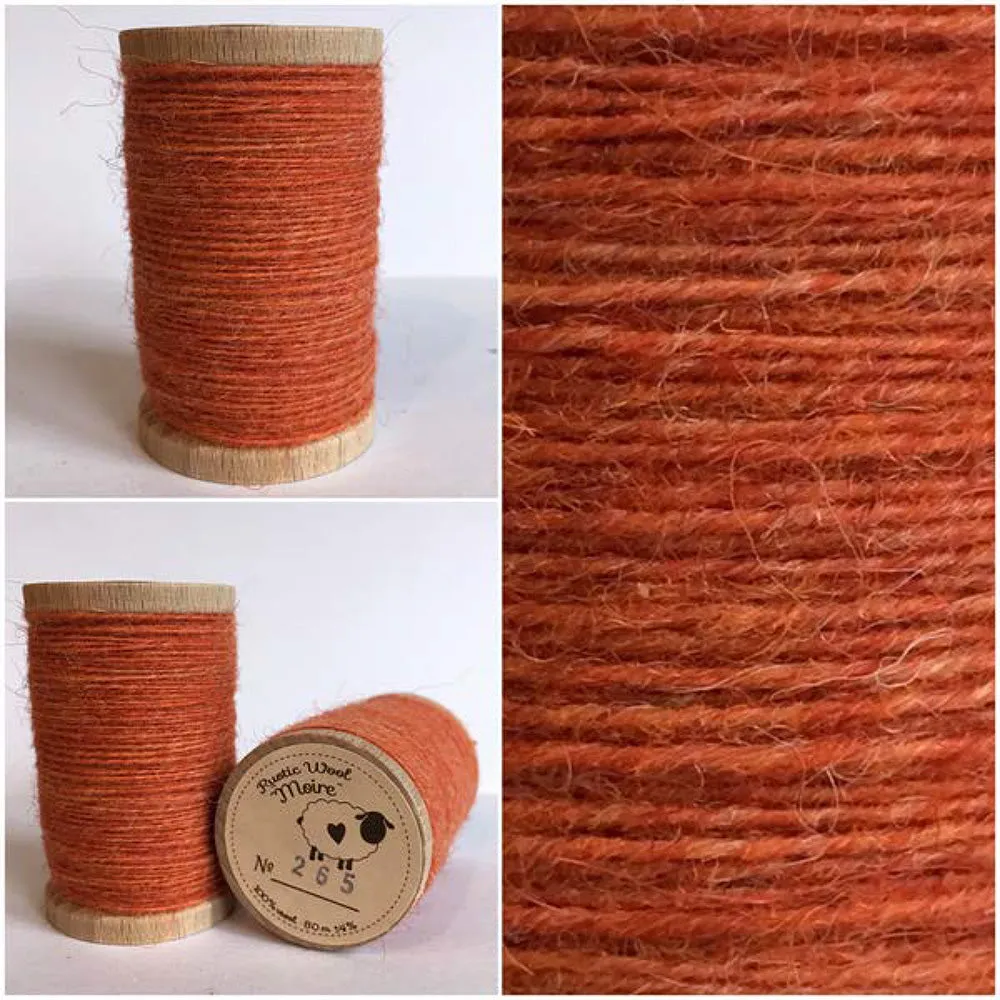 CLEMENTINE Hand Dyed YARD Wool Fabric for Wool Applique and Rug Hooking