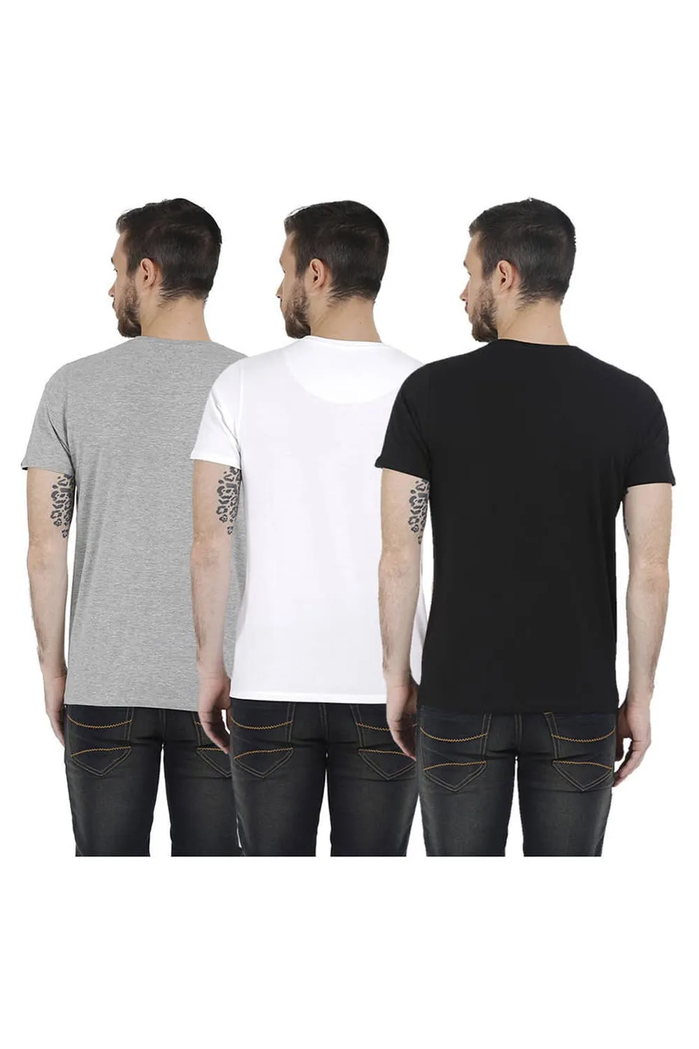 Crew Neck Muscle Fit Half Sleeves Tees