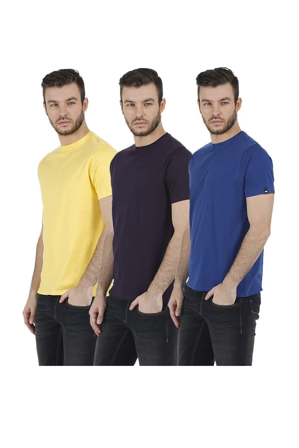 Crew Neck Muscle Fit Half Sleeves Tees