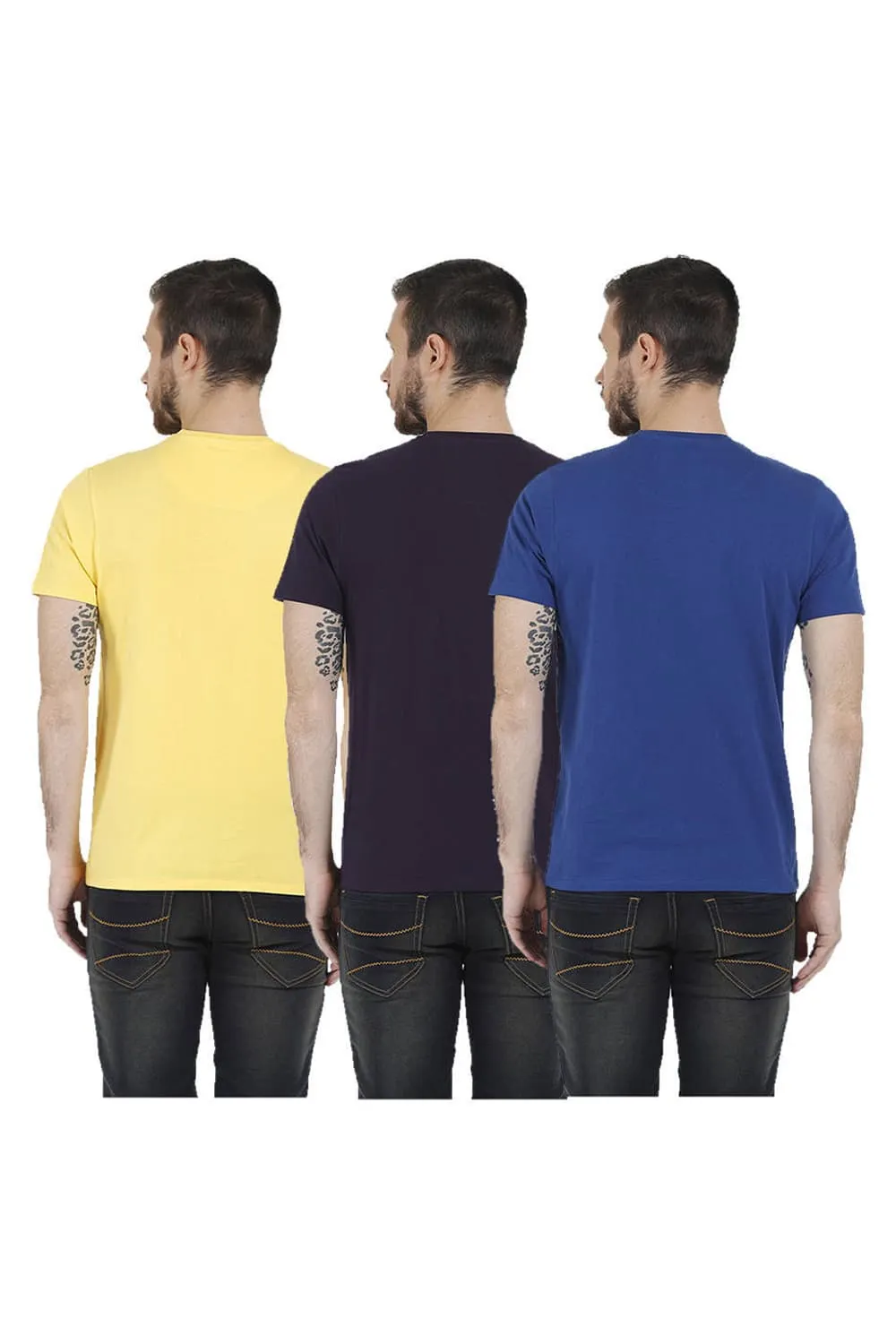 Crew Neck Muscle Fit Half Sleeves Tees