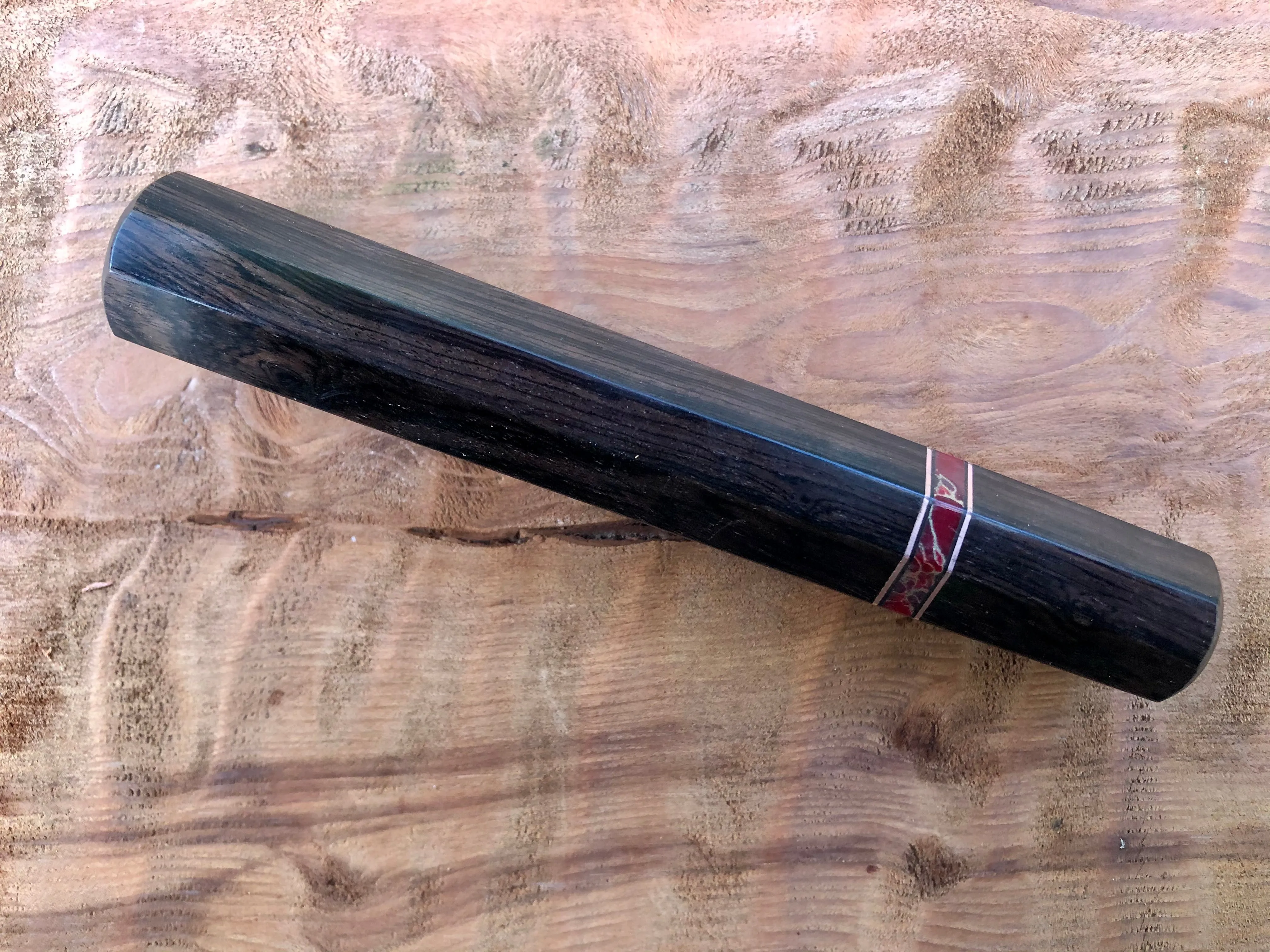 Custom Japanese Knife Handle - Extra nice African Blackwood