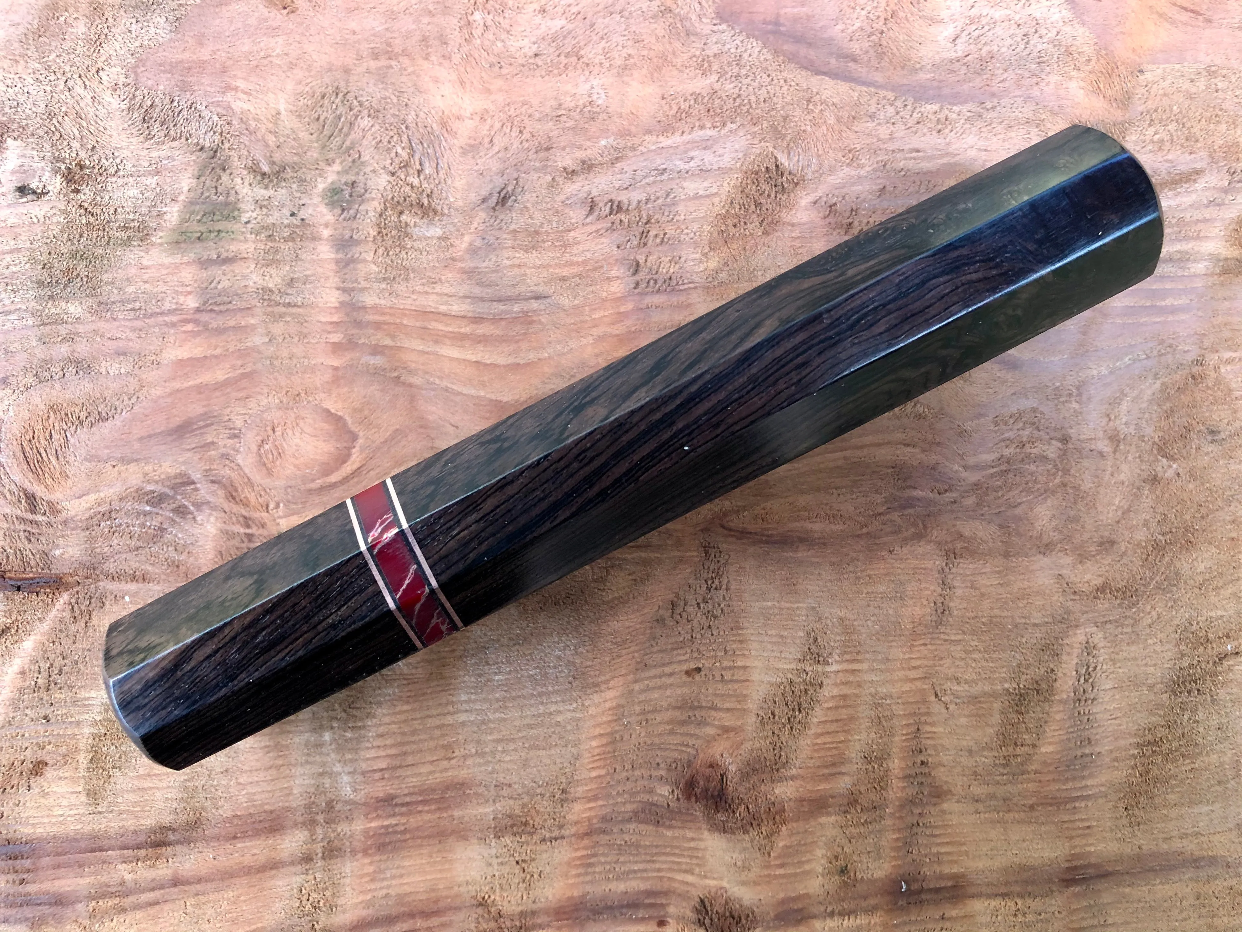 Custom Japanese Knife Handle - Extra nice African Blackwood