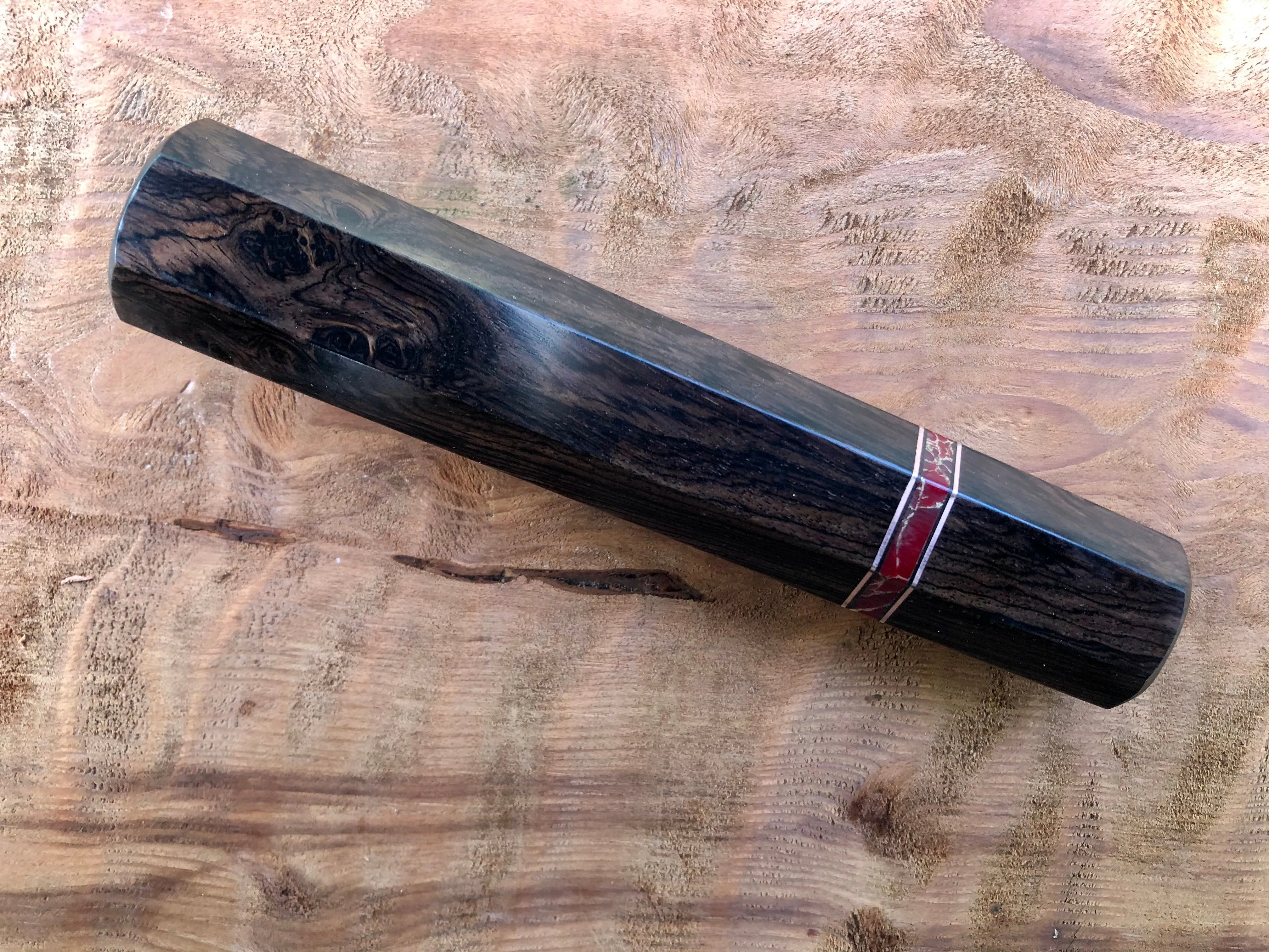 Custom Japanese Knife Handle - Extra nice African Blackwood