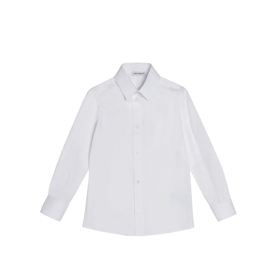 Dolce & Gabbana Stretch Cotton White Poplin Shirt