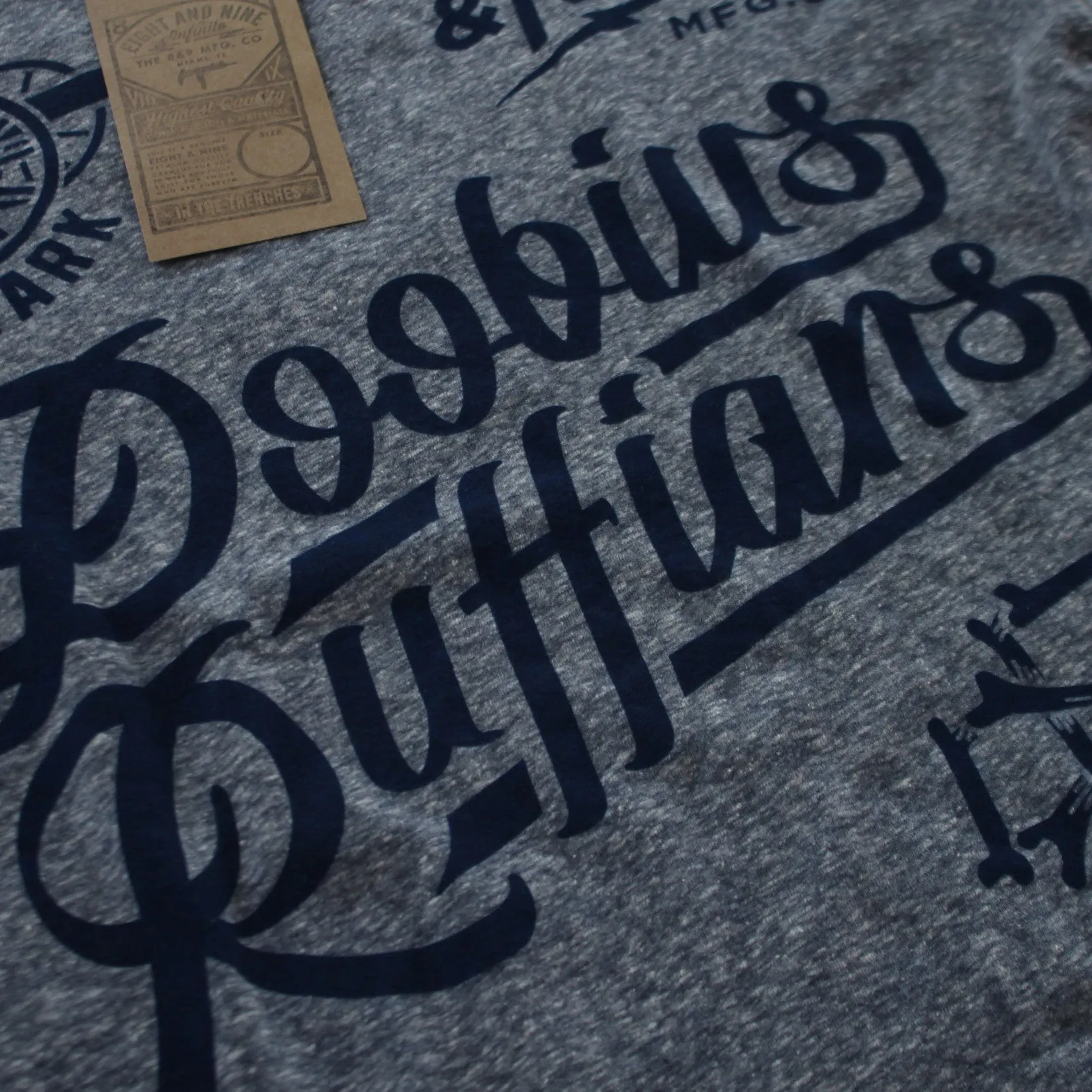 Doobious Ruffians Jersey Tee Navy Snow