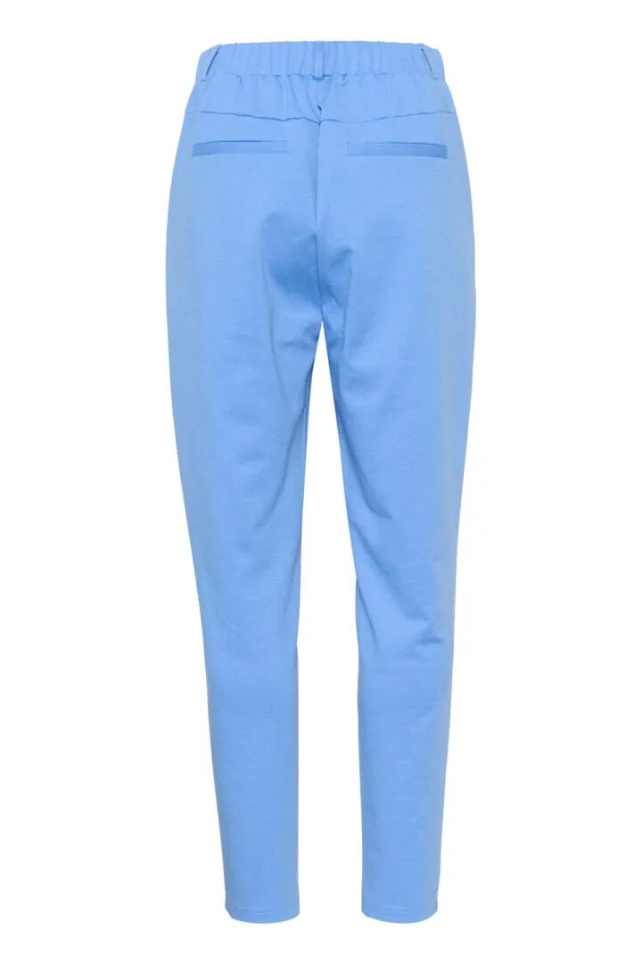 ELASTIC WAIST PULL ON BLUE PANT