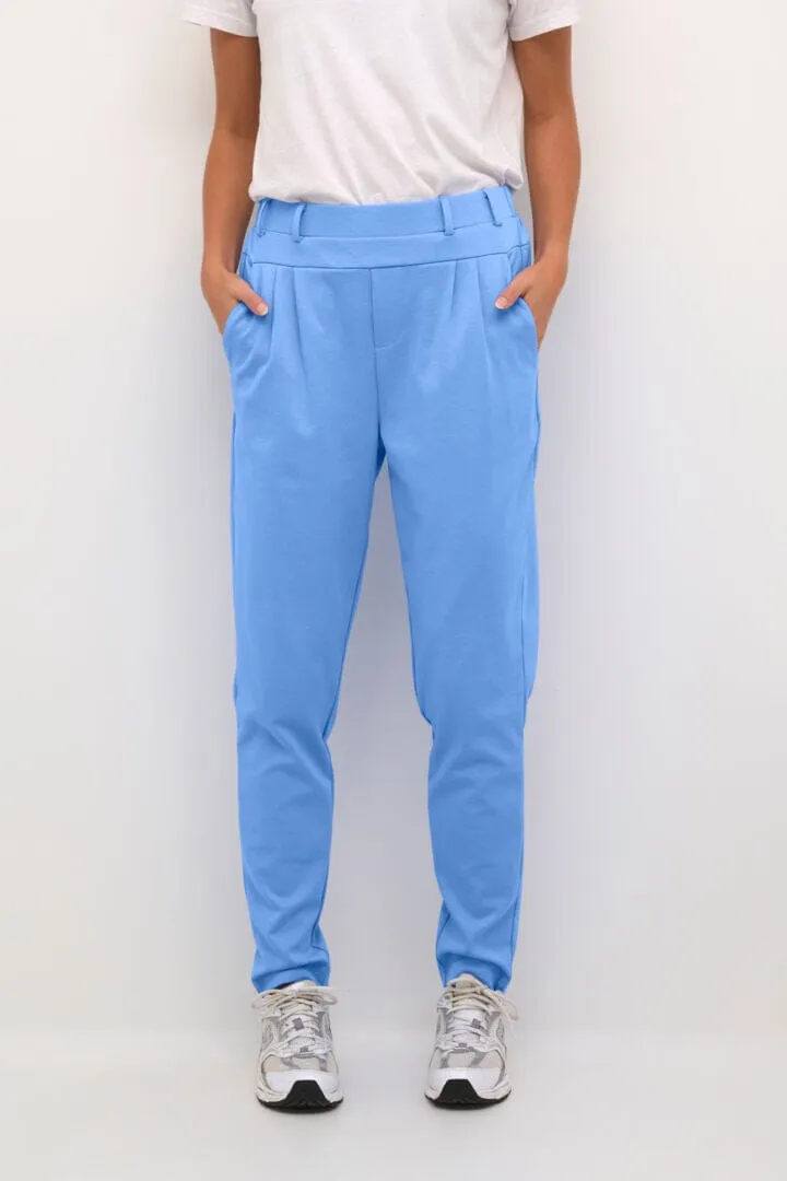 ELASTIC WAIST PULL ON BLUE PANT