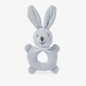 Elegant Baby Cable Ring Bunny Rattle