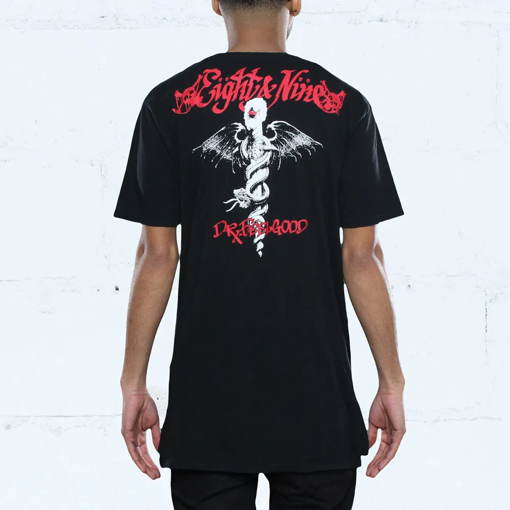 Feelgood Elongated T Shirt Black