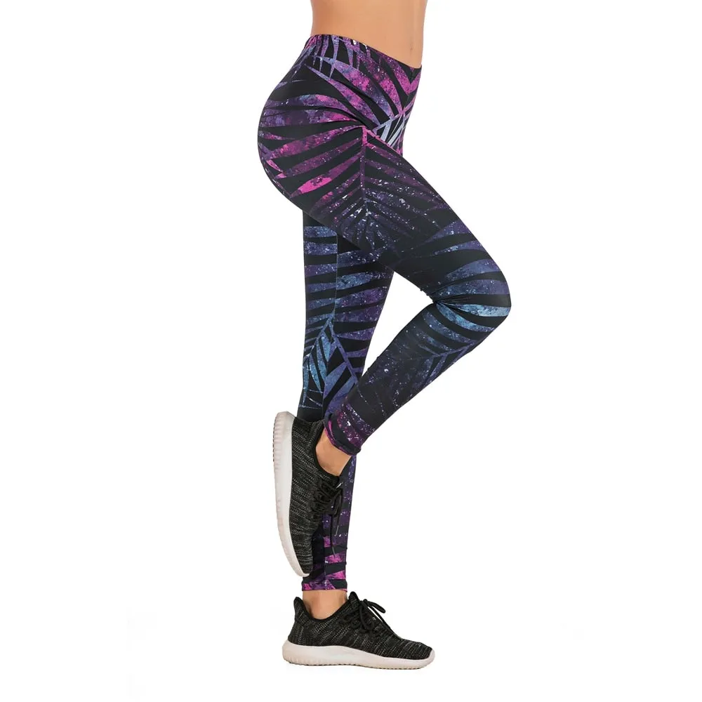 Fluorescent Tree Slim High Waist Leggings