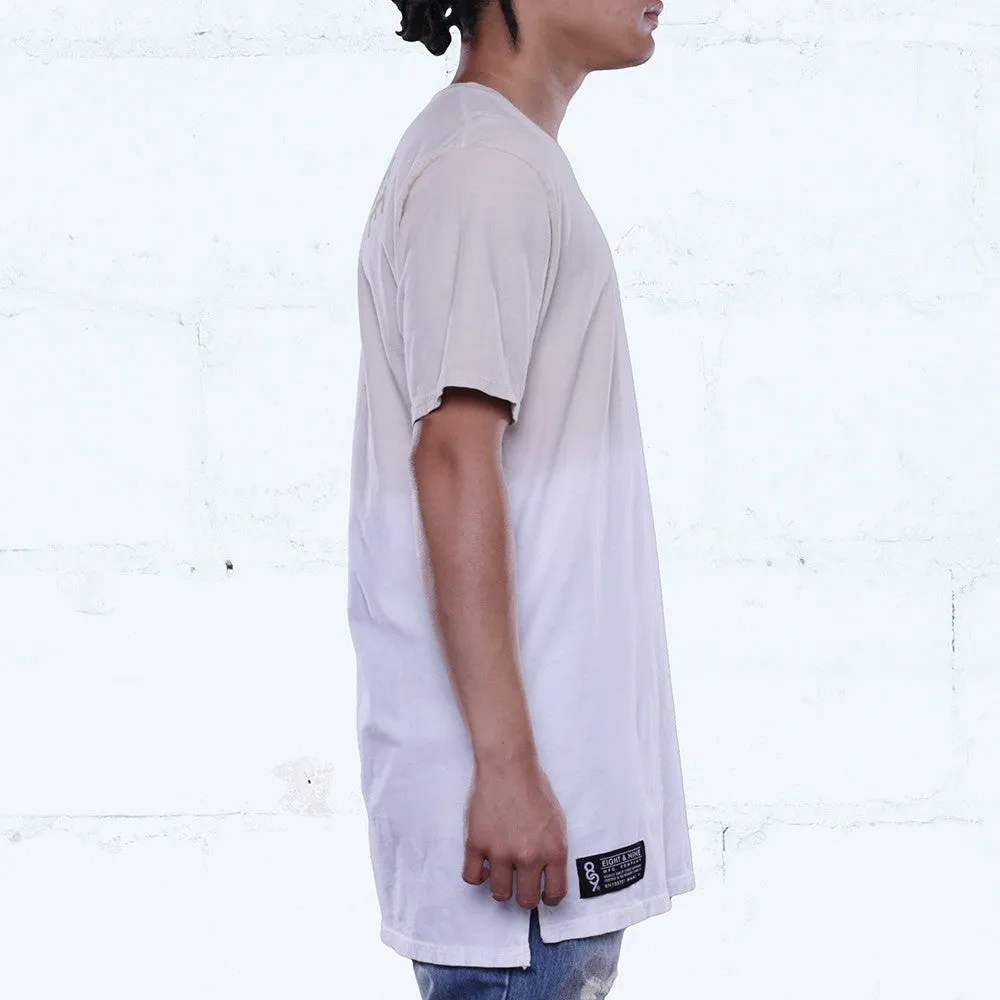 Gang Burlap Elongated Dip Dye T Shirt