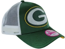 Green Bay Packers Satin Chic 9FORTY Women's Adjustable Hat