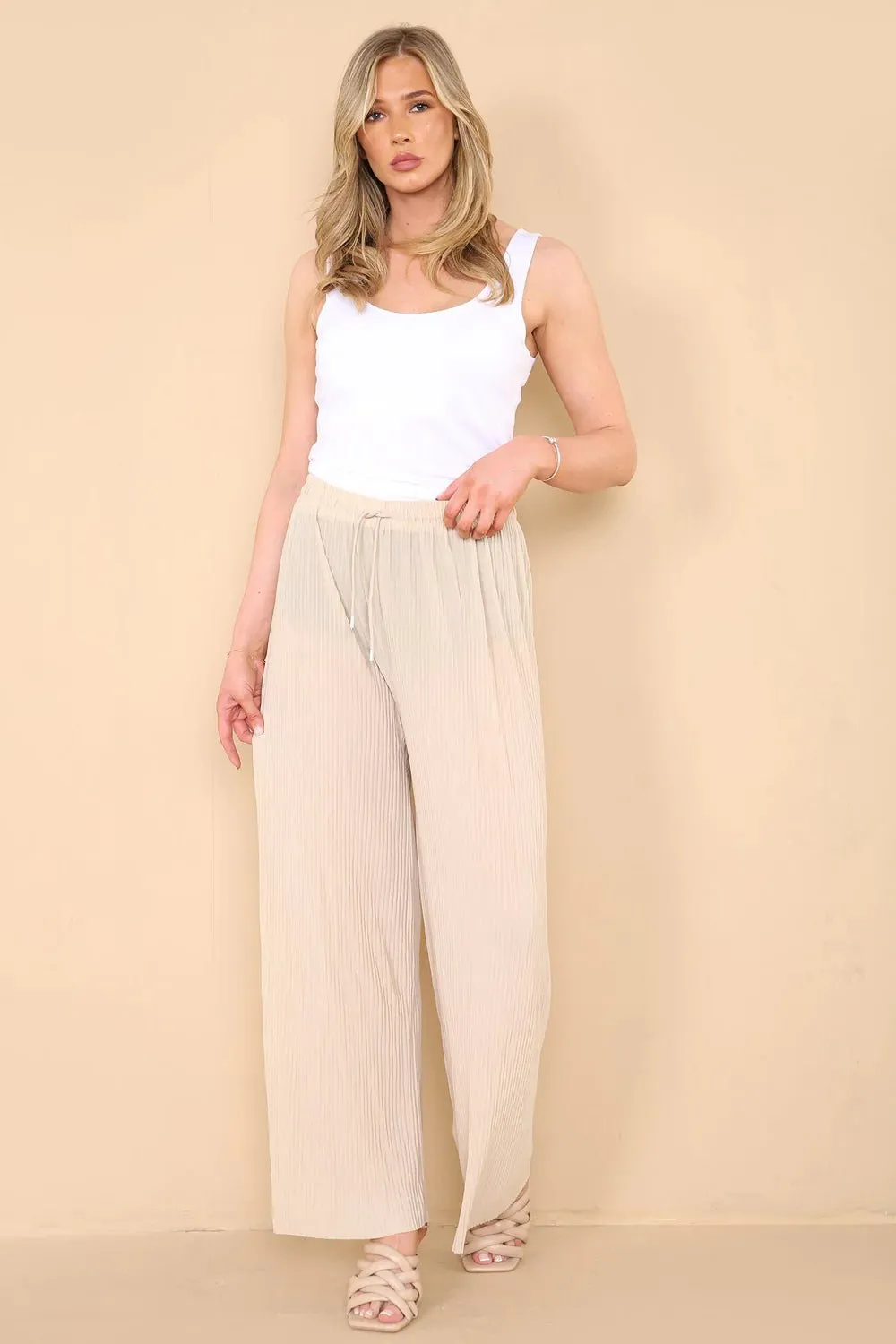 Hallie Plain Pleated Trousers