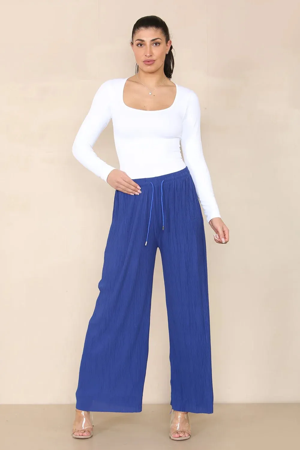 Hallie Plain Pleated Trousers