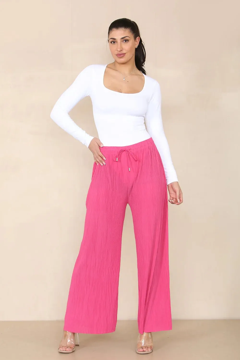 Hallie Plain Pleated Trousers