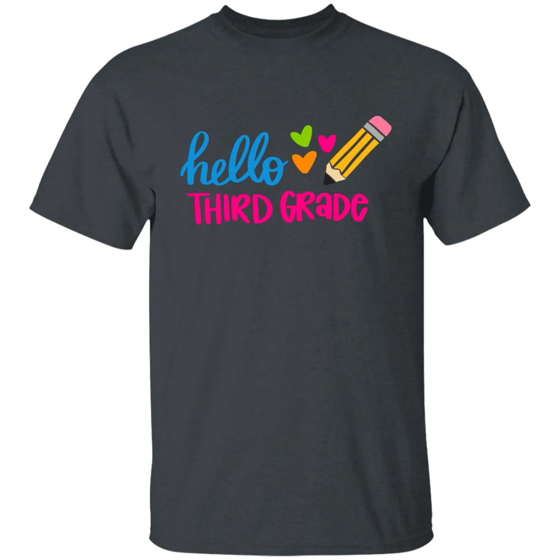 Hello Third Grade Youth 100% Cotton T-Shirt