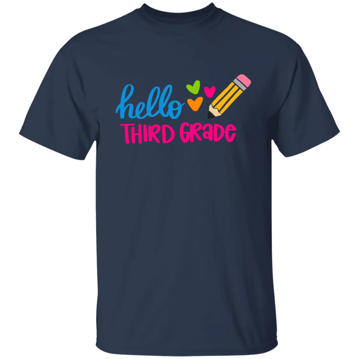 Hello Third Grade Youth 100% Cotton T-Shirt