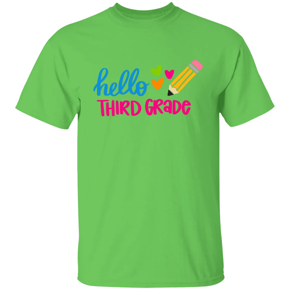 Hello Third Grade Youth 100% Cotton T-Shirt