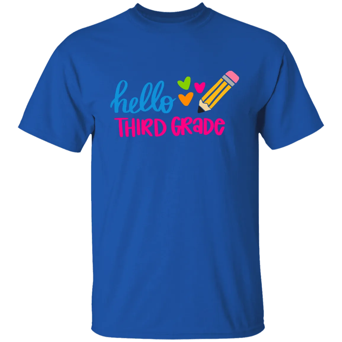 Hello Third Grade Youth 100% Cotton T-Shirt