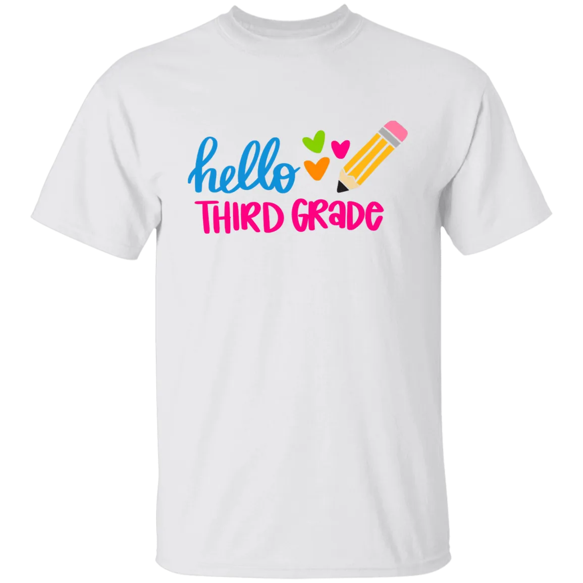 Hello Third Grade Youth 100% Cotton T-Shirt