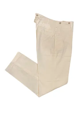 High Back White Work Trousers