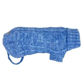 JUMPER HUSKIMO CABLEKNIT CHAMBRAY BLUE 40CM