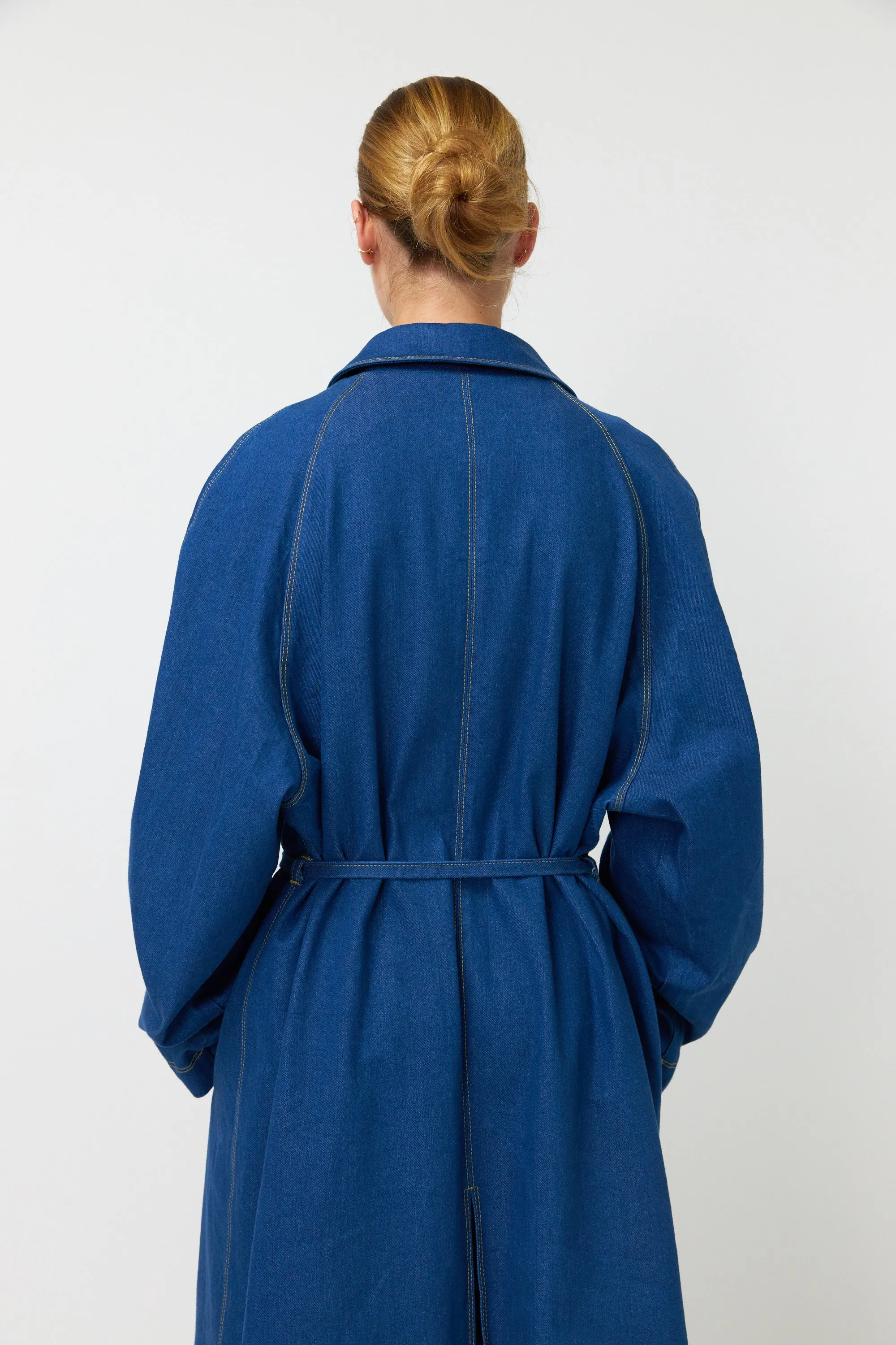 Kate Sylvester Cooper Coat - Indigo Denim