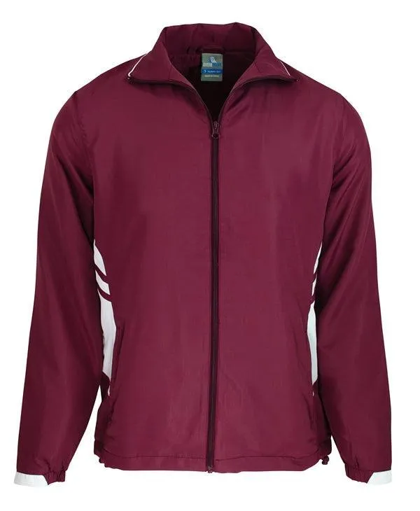 Kids Tasman Track Top Maroon/White