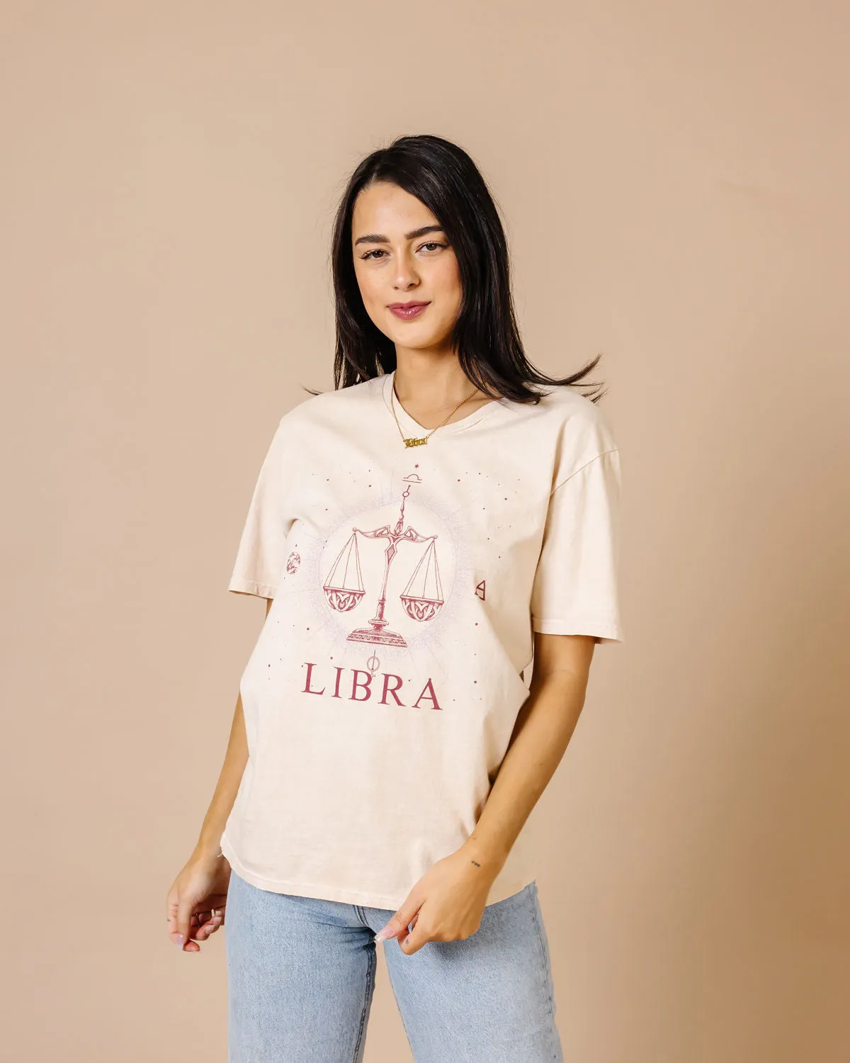 Libra Zodiac Graphic V-Neck T-Shirt | S-2XL