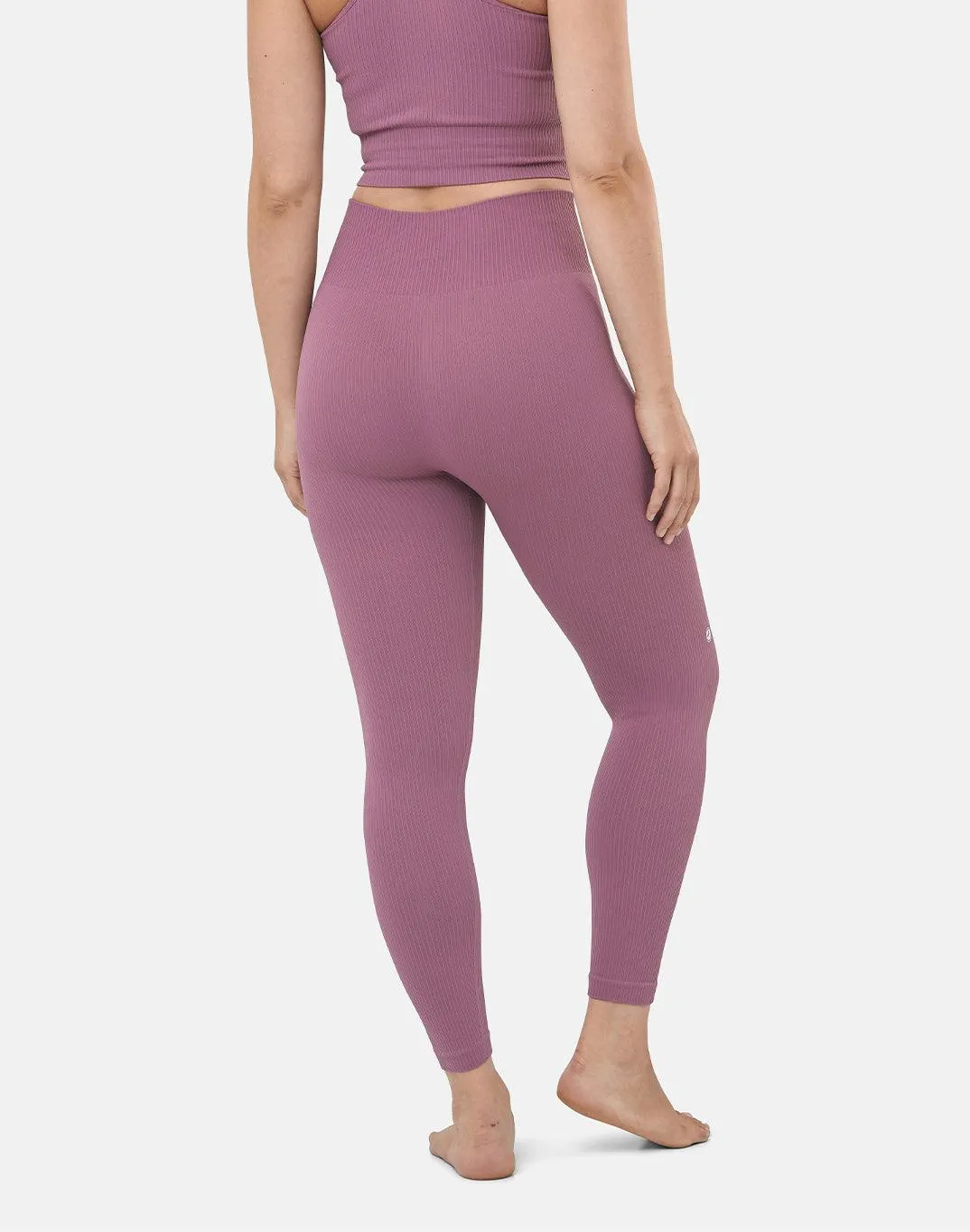 Lotus Rib Knit Legging in Desert Berry