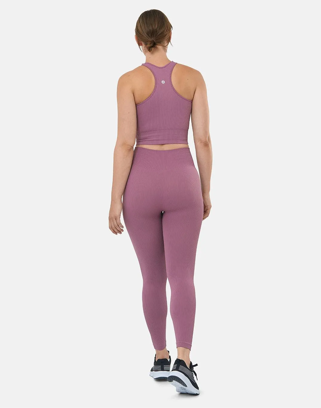 Lotus Rib Knit Legging in Desert Berry