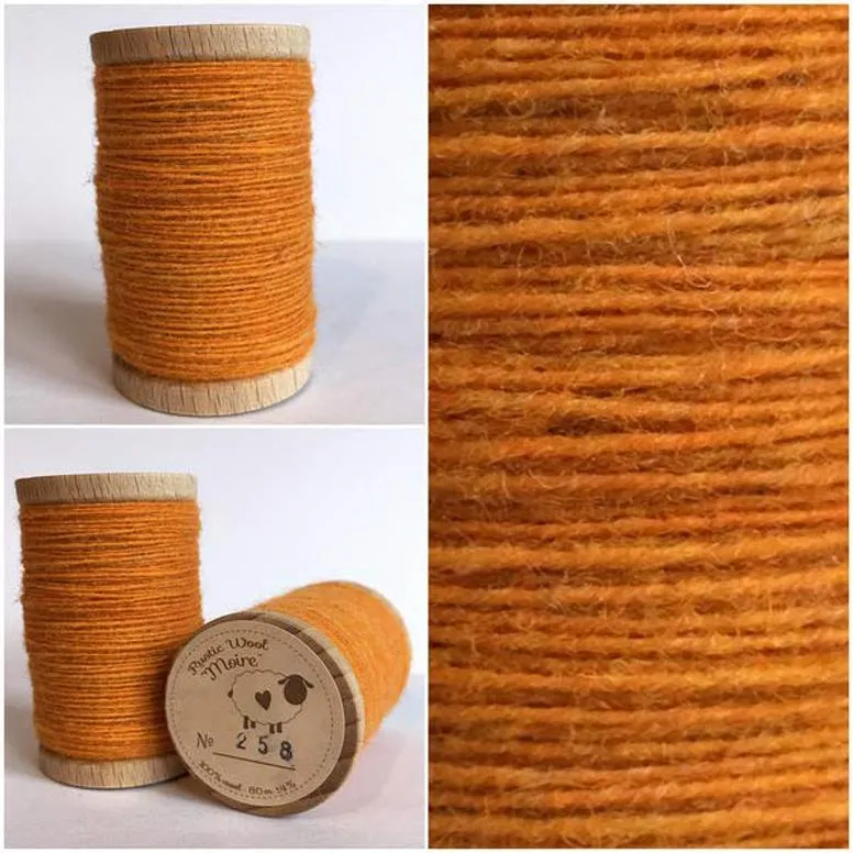 MARMALADE Hand Dyed Wool Bundle for Wool Applique and Rug Hooking