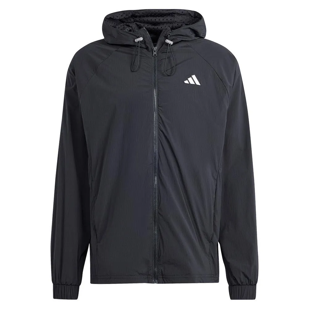 Men's Cover-Up Pro Tennis Jacket Black