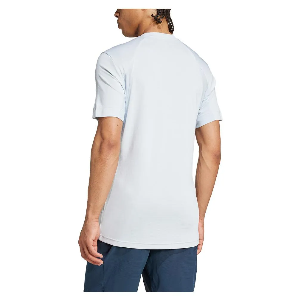 Mens Freelift Tennis Top Halo Blue