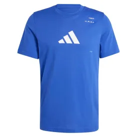 Mens Graphic Tennis Tee Lucid Blue