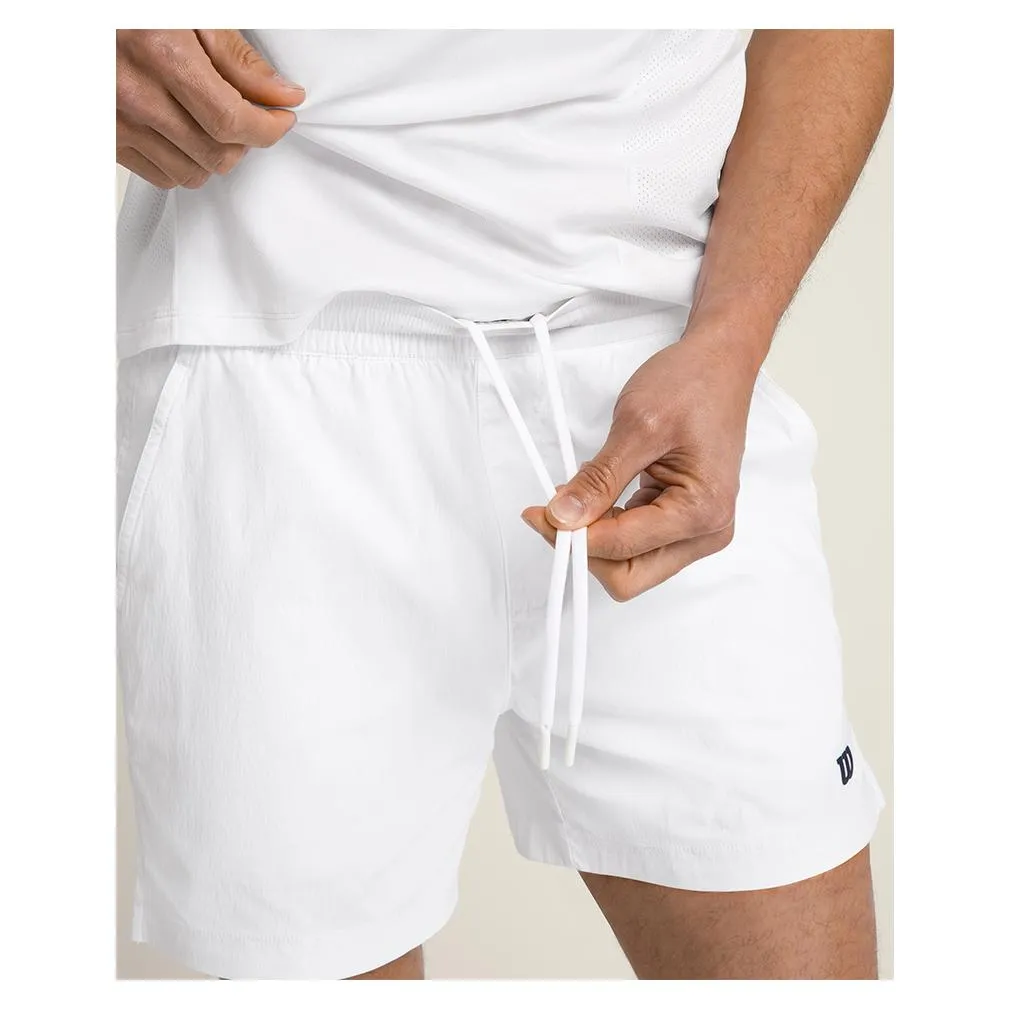 Men's Volley 6 Inch Tennis Short Bright White