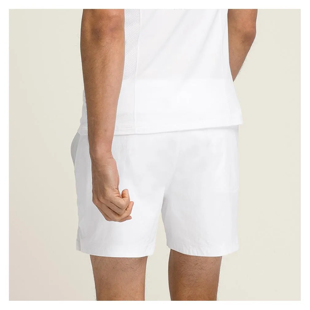 Men's Volley 6 Inch Tennis Short Bright White