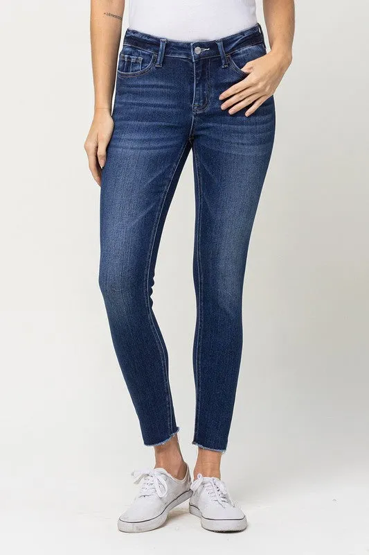 Mid Rise Crop Skinny