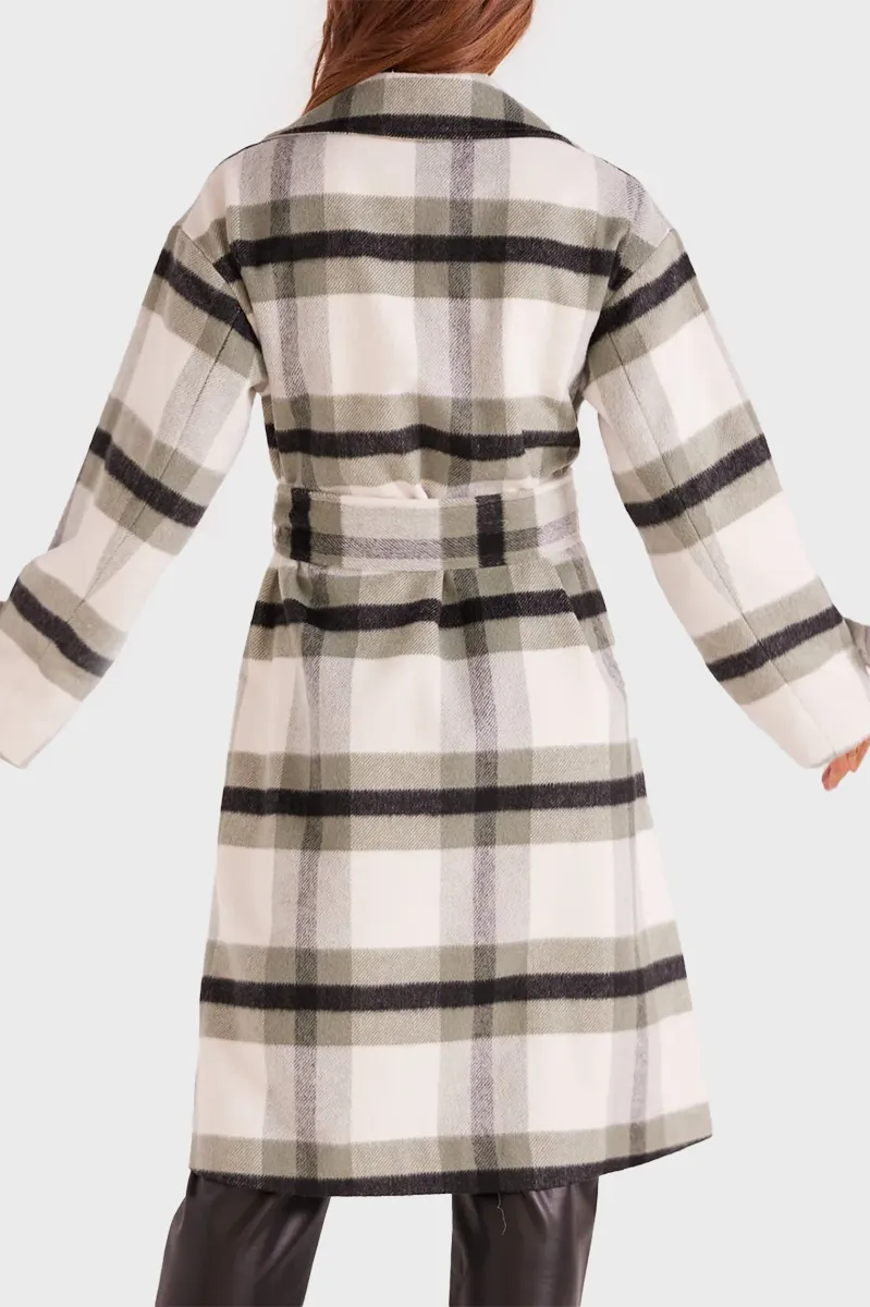 Mink Pink Watson Check Coat