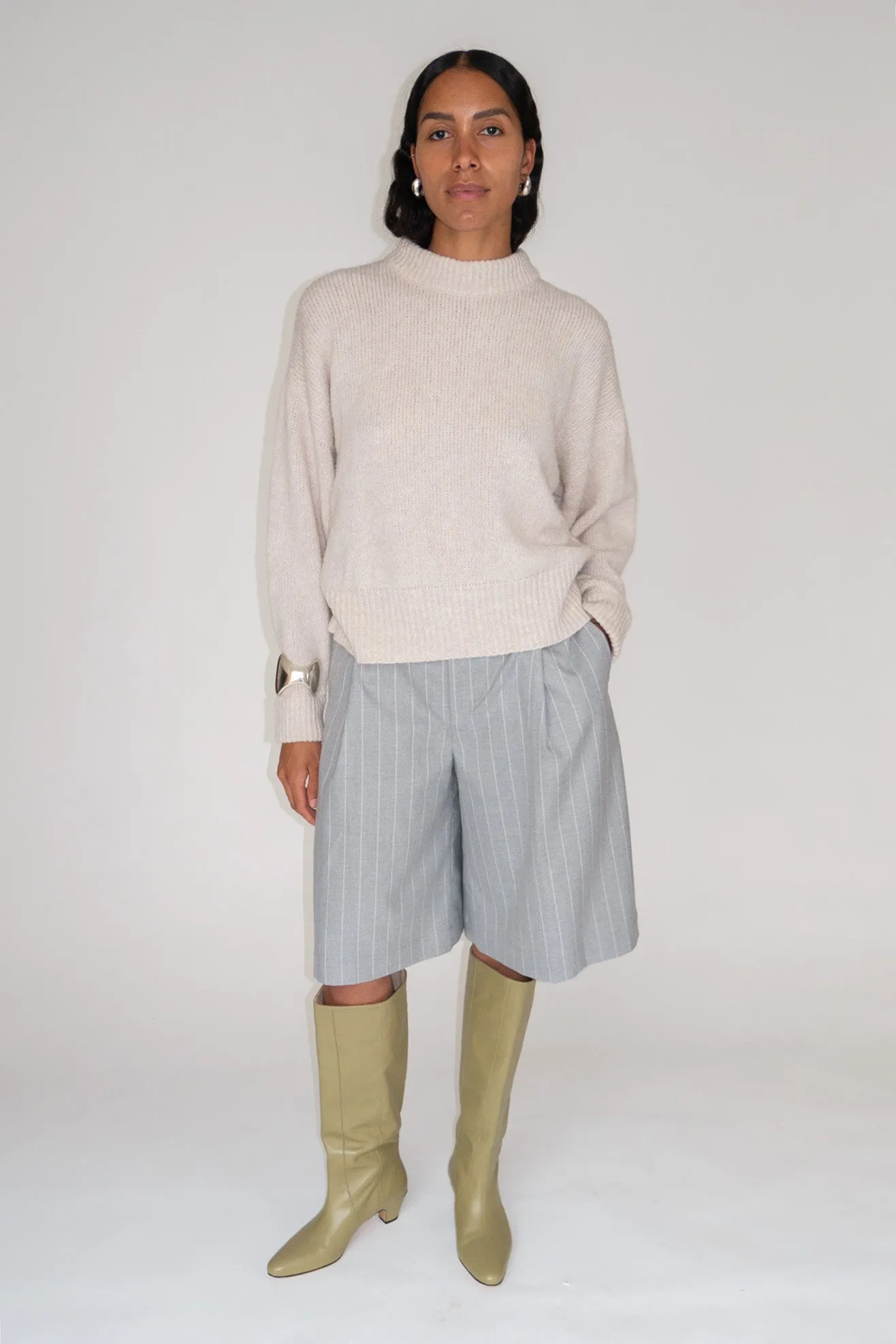 MR. LARKIN, Emmet Pullover, Fog