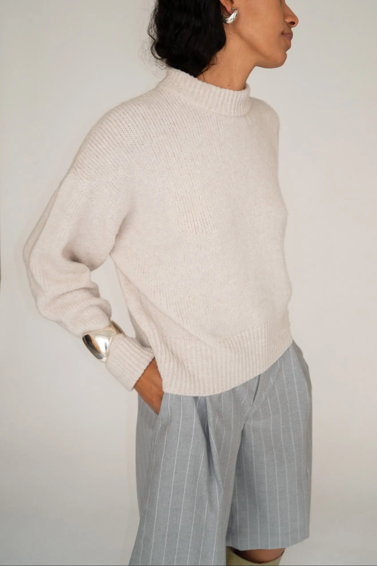 MR. LARKIN, Emmet Pullover, Fog