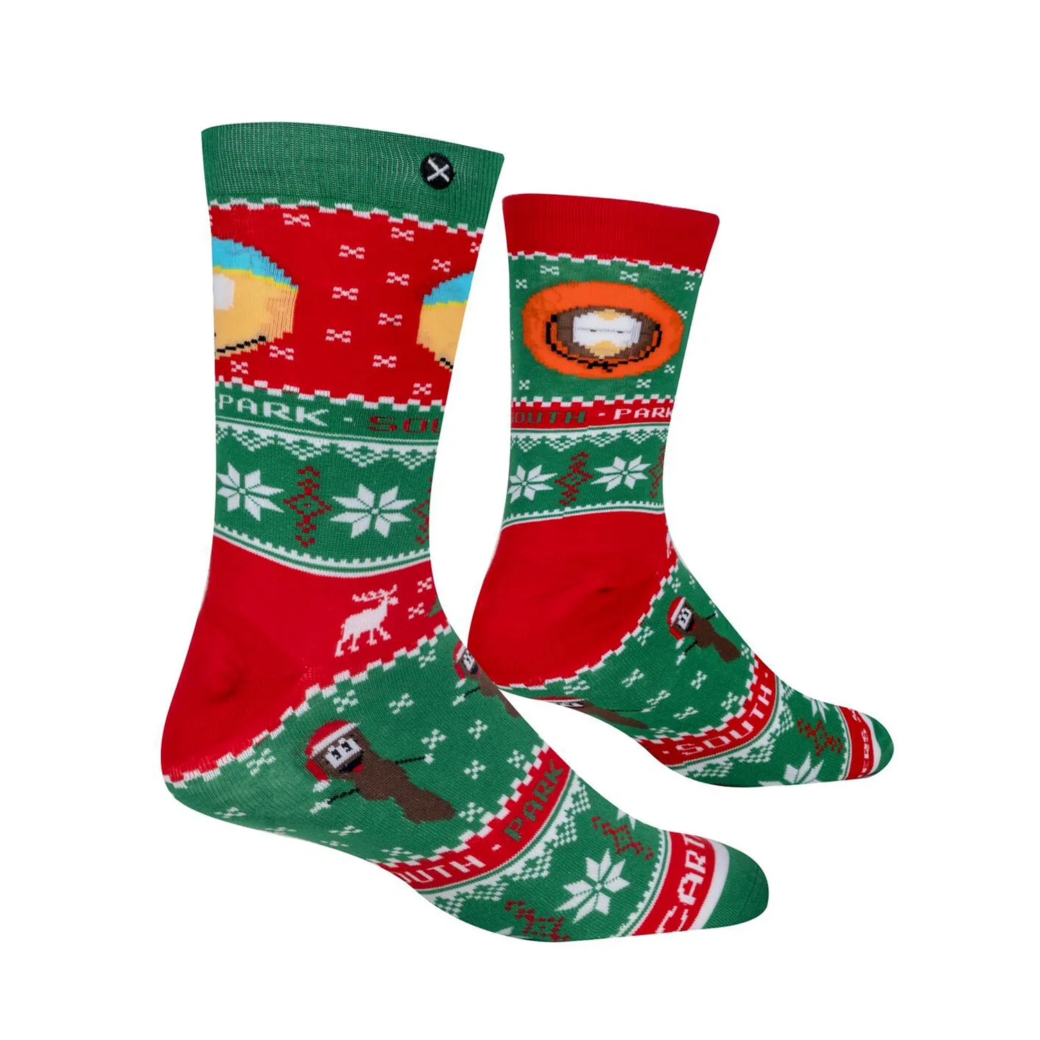 Odd Sox Men's Crew Socks - Cartman & Kenny Sweater (South Park)