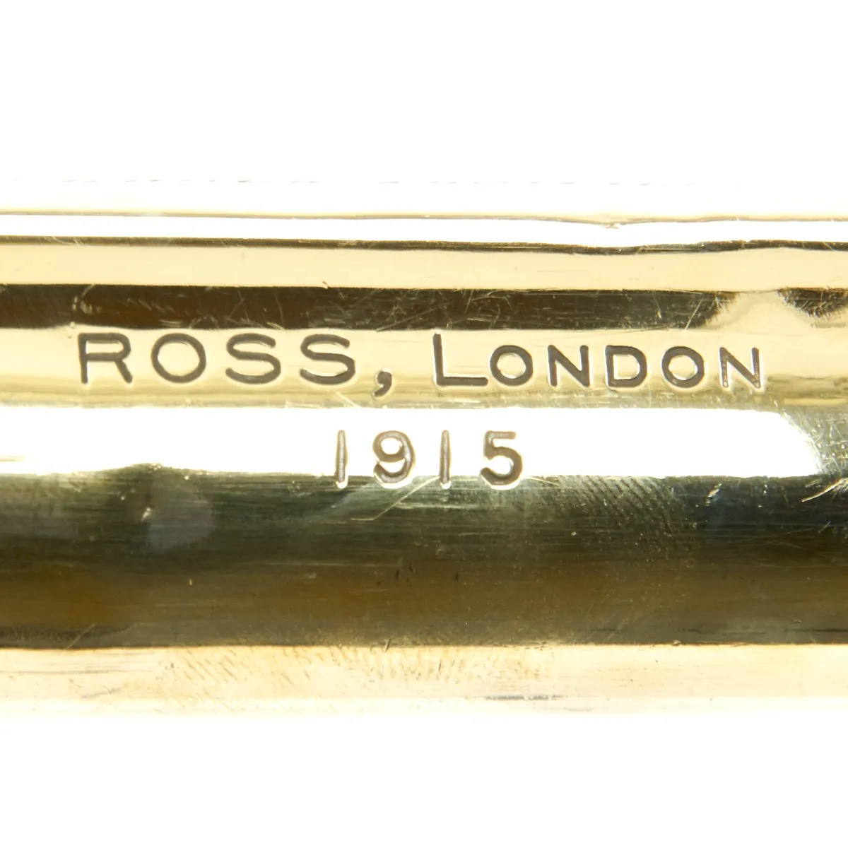 Original British WWI Officer's Telescope Named to Lt. S.A. de Lacy by Ross of London - dated 1915