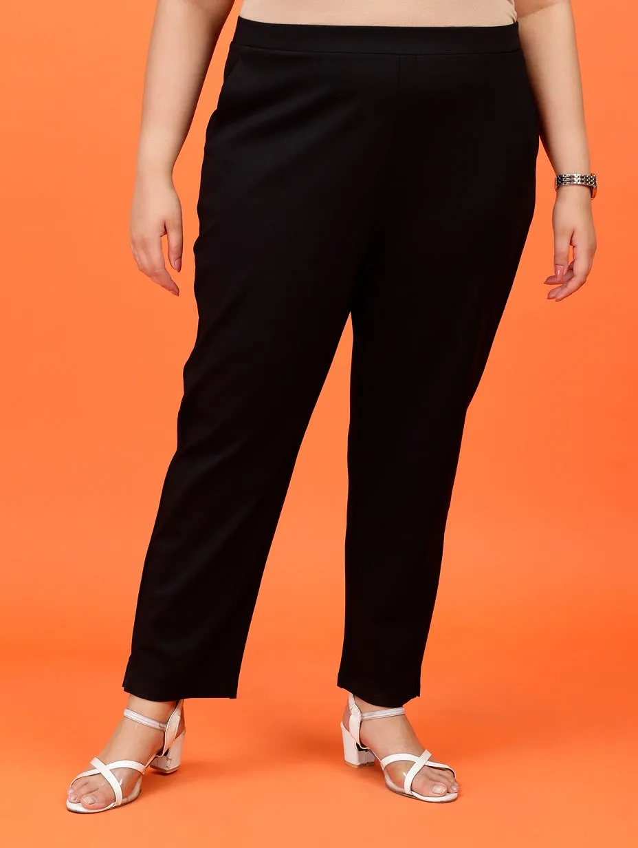 Plus Size Women Cigarette Pants