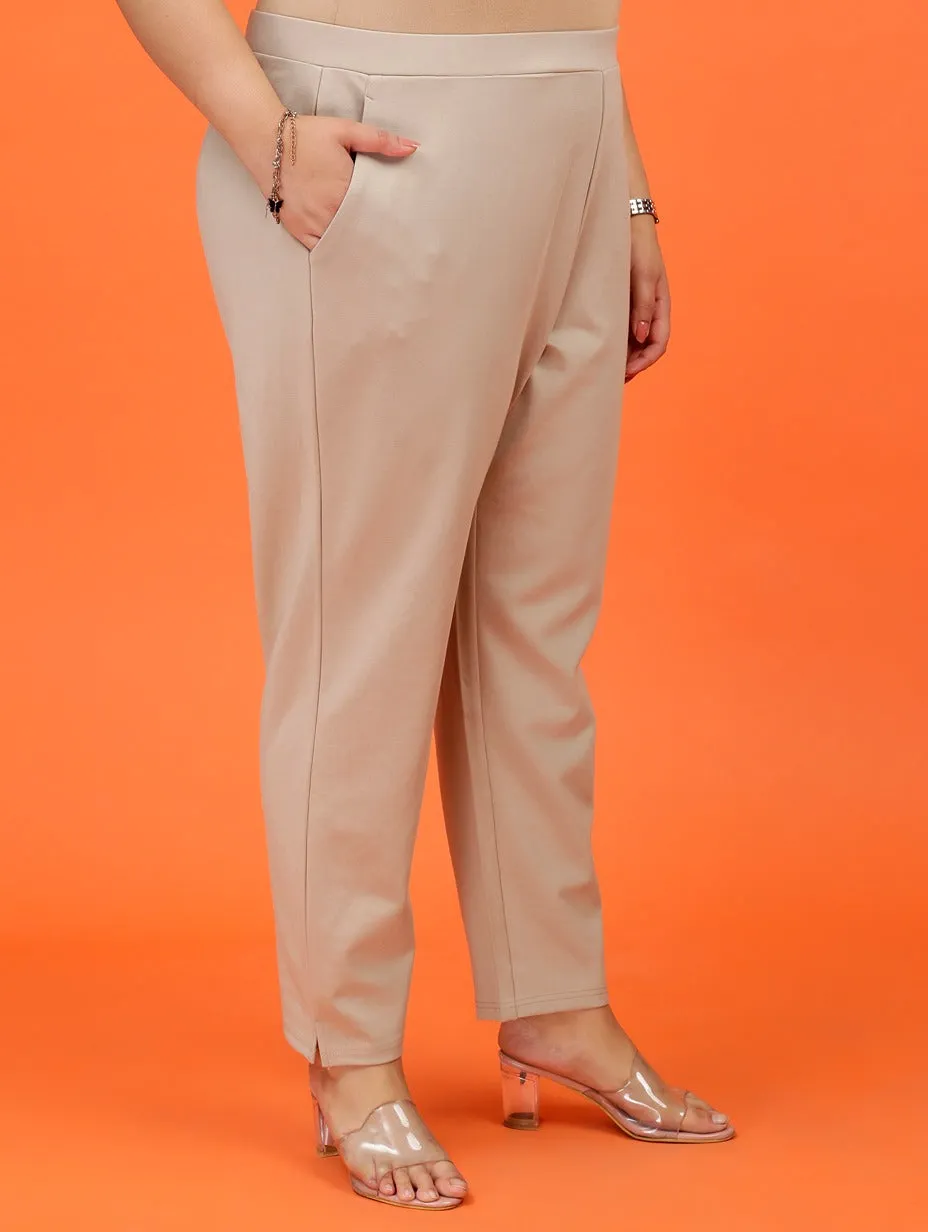 Plus Size Women Cigarette Pants